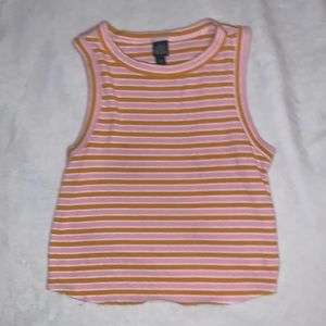 White , Dark orange , and Pink Wild Fable Tank Top